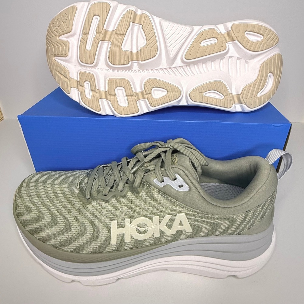Hoka Gaviota 5 Men's Size 11.5D Olive Green Athletic Running Shoes NEW - Picture 3 of 5